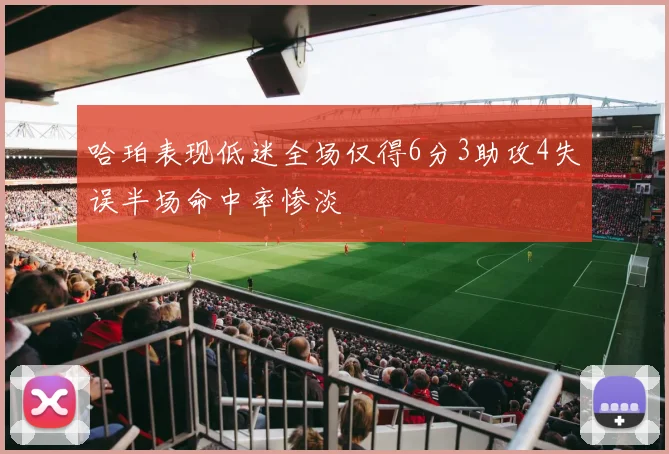哈珀表现低迷全场仅得6分3助攻4失误半场命中率惨淡